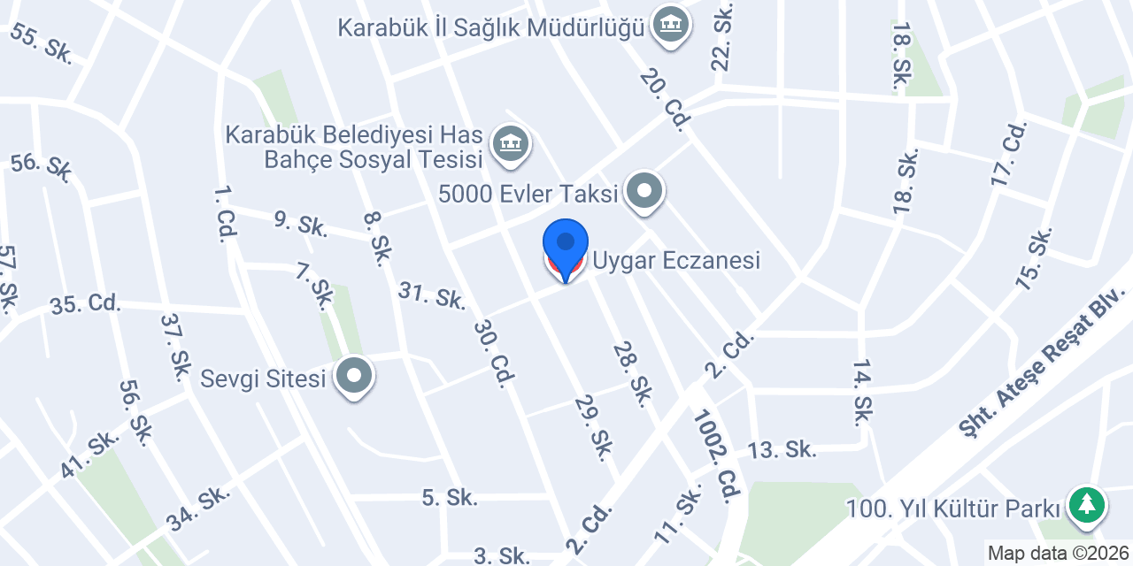 Uygar Eczanesi konumu