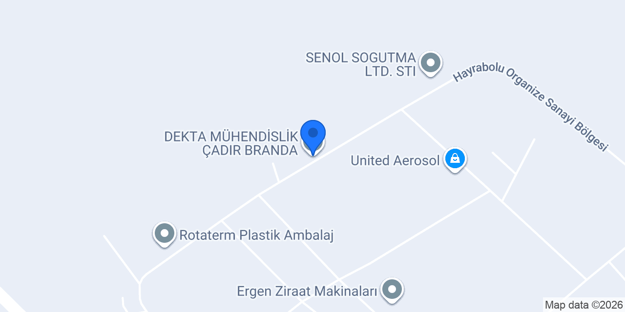 DEKTA MÜHENDİSLİK ÇADIR BRANDA konumu