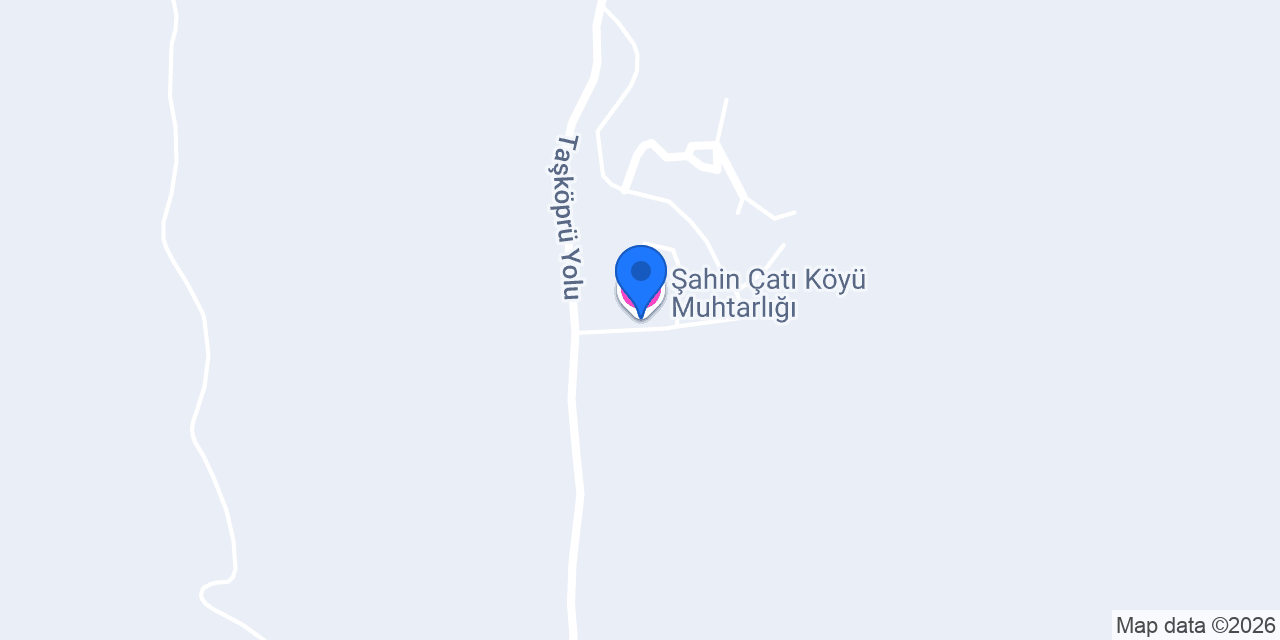 Şahin Çatı Köyü Muhtarlığı konumu