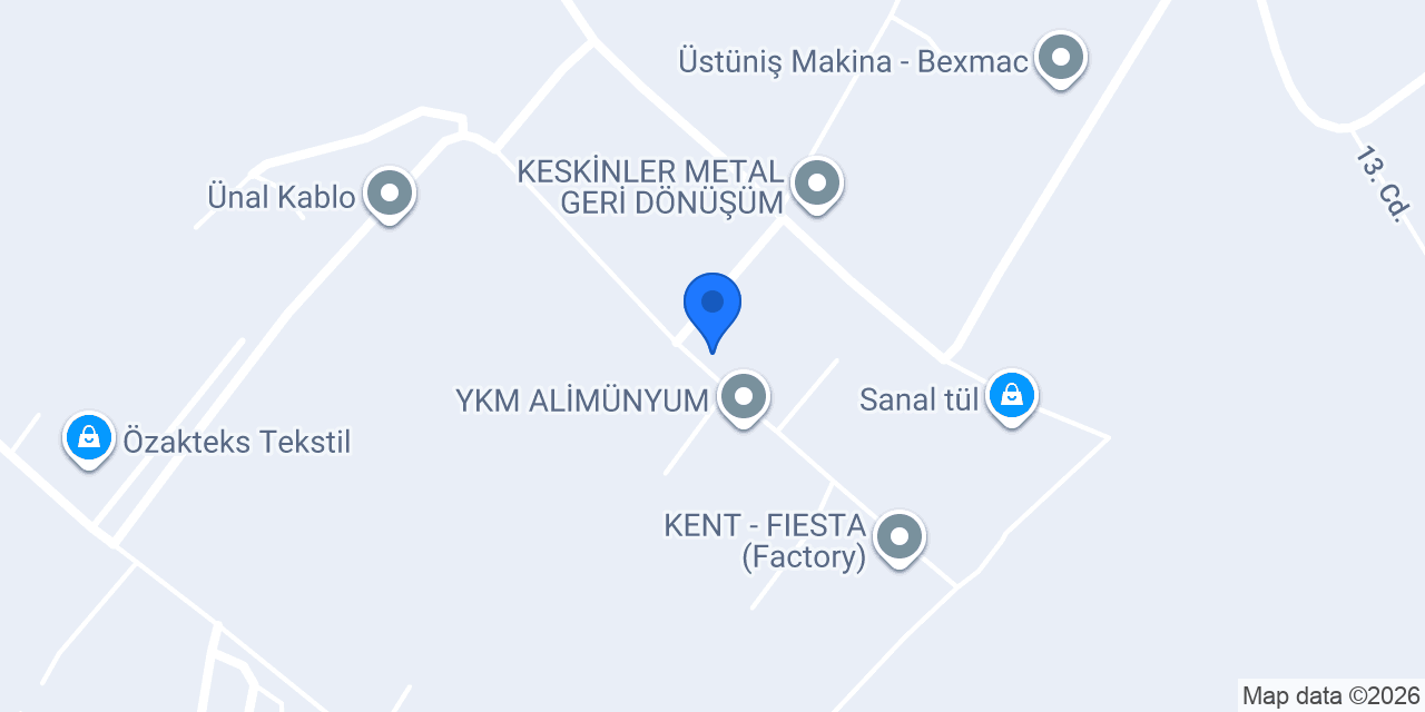 DA DİZAYN ALÜMİNYUM konumu