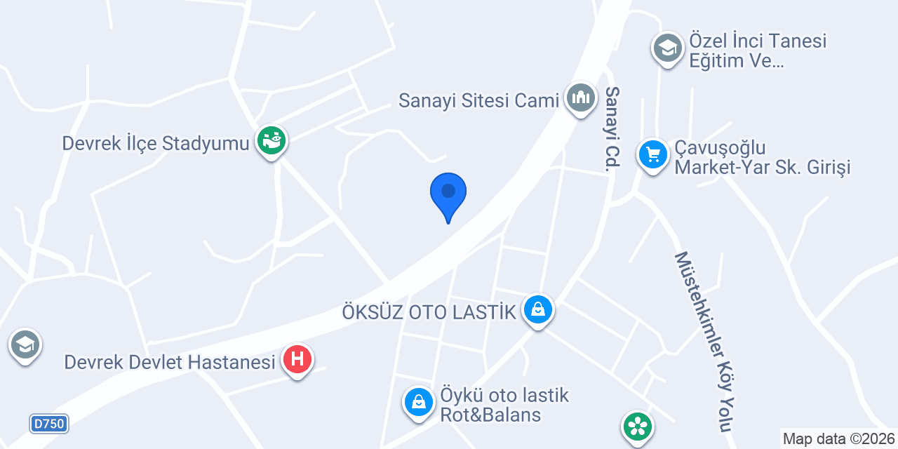 Öksüz Granit Mermer Fabr. konumu