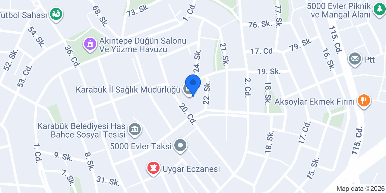 Karabük Verem Savaş Dispanseri konumu