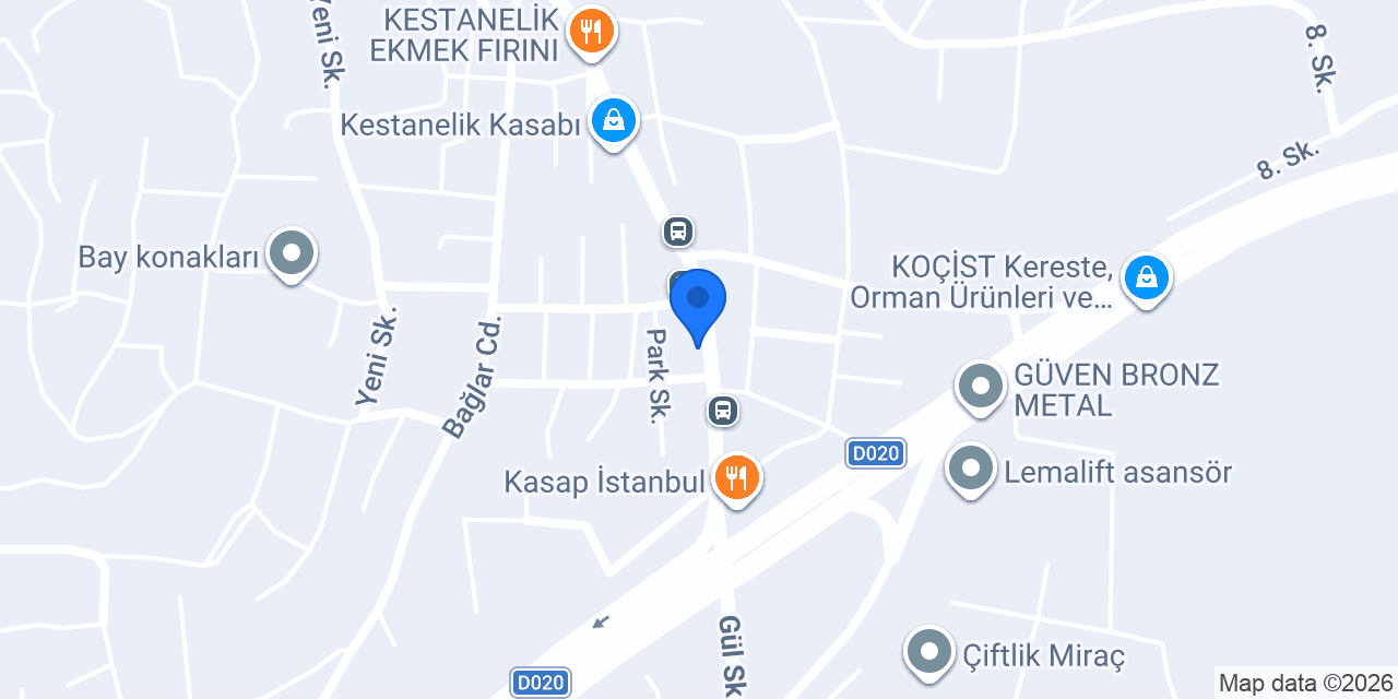 Kestanelik TEKEL LAB SHOP konumu
