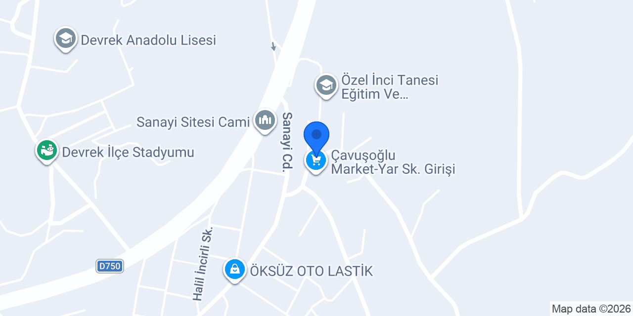Devlas Devrek Lastik konumu