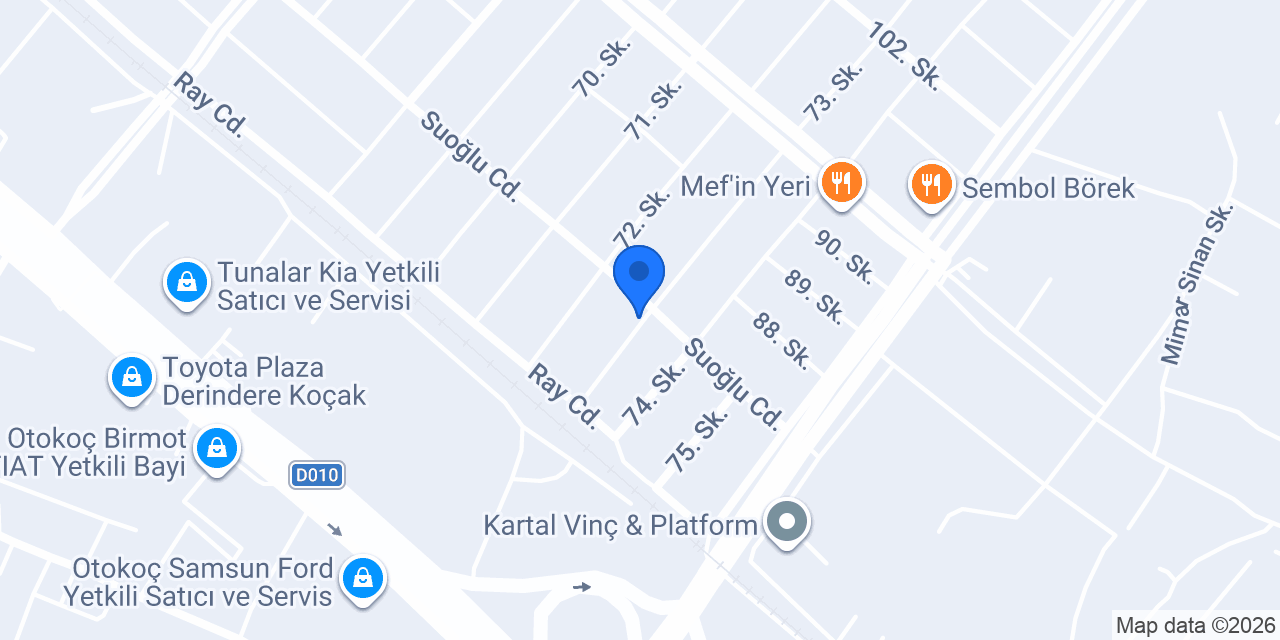 Sezen Otomotiv konumu