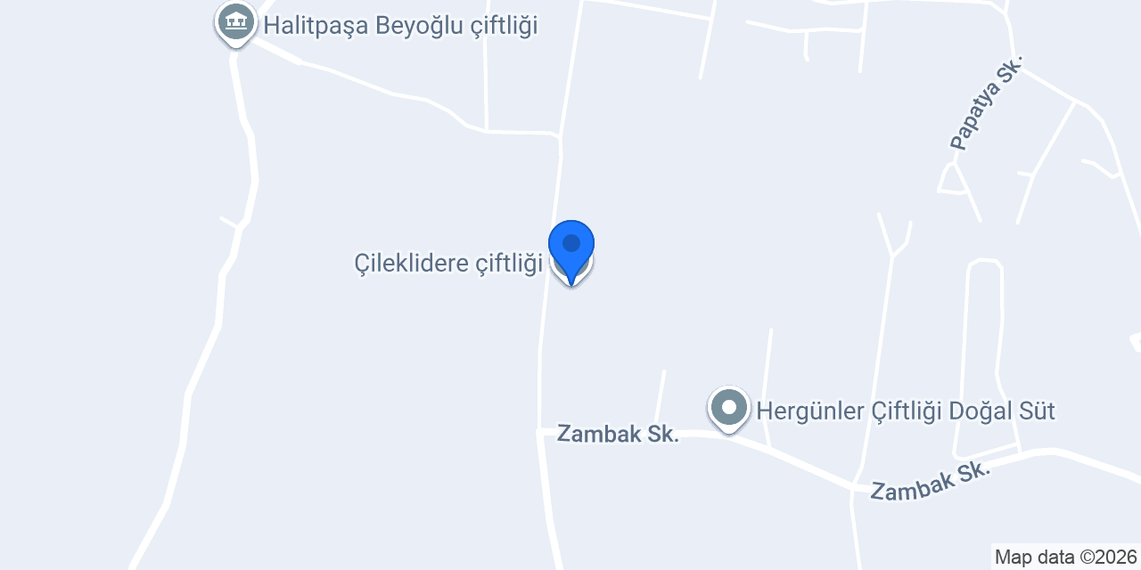 Çileklidere çiftliği konumu
