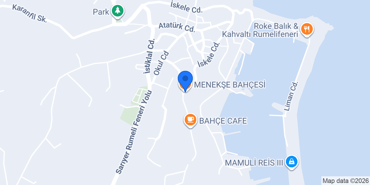 MENEKŞE BAHÇESİ konumu