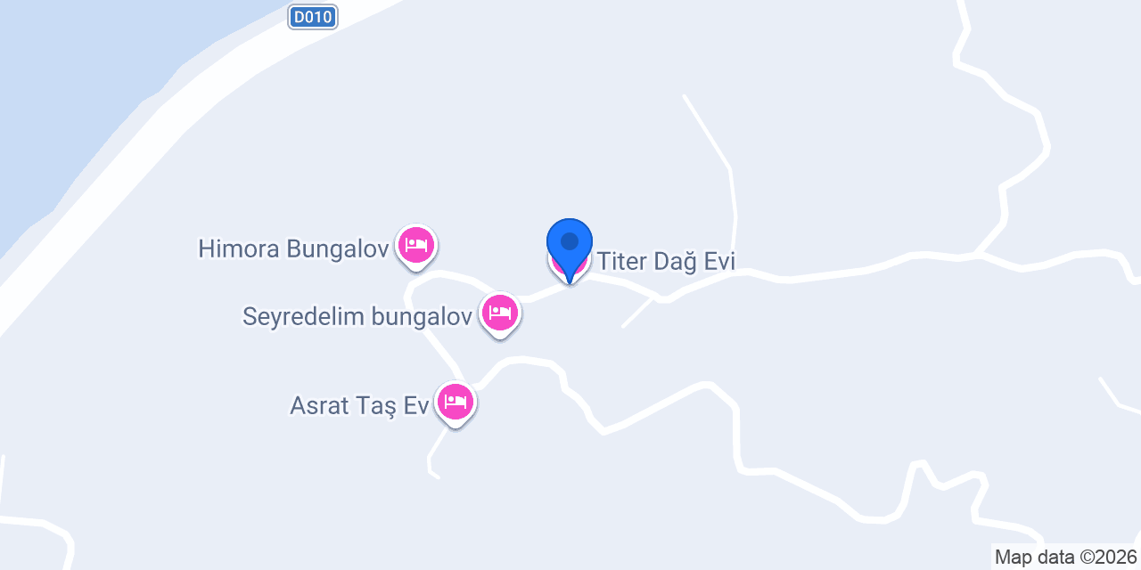 Titer Dağ Evi konumu