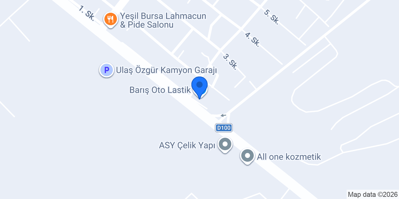 Barış Oto Lastik konumu