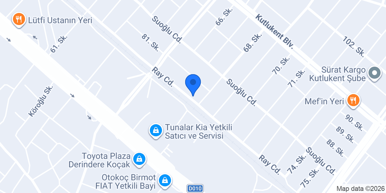 Gençeller Otomotiv konumu