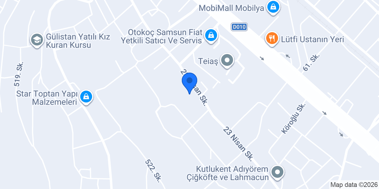 Oksijen Tarım konumu
