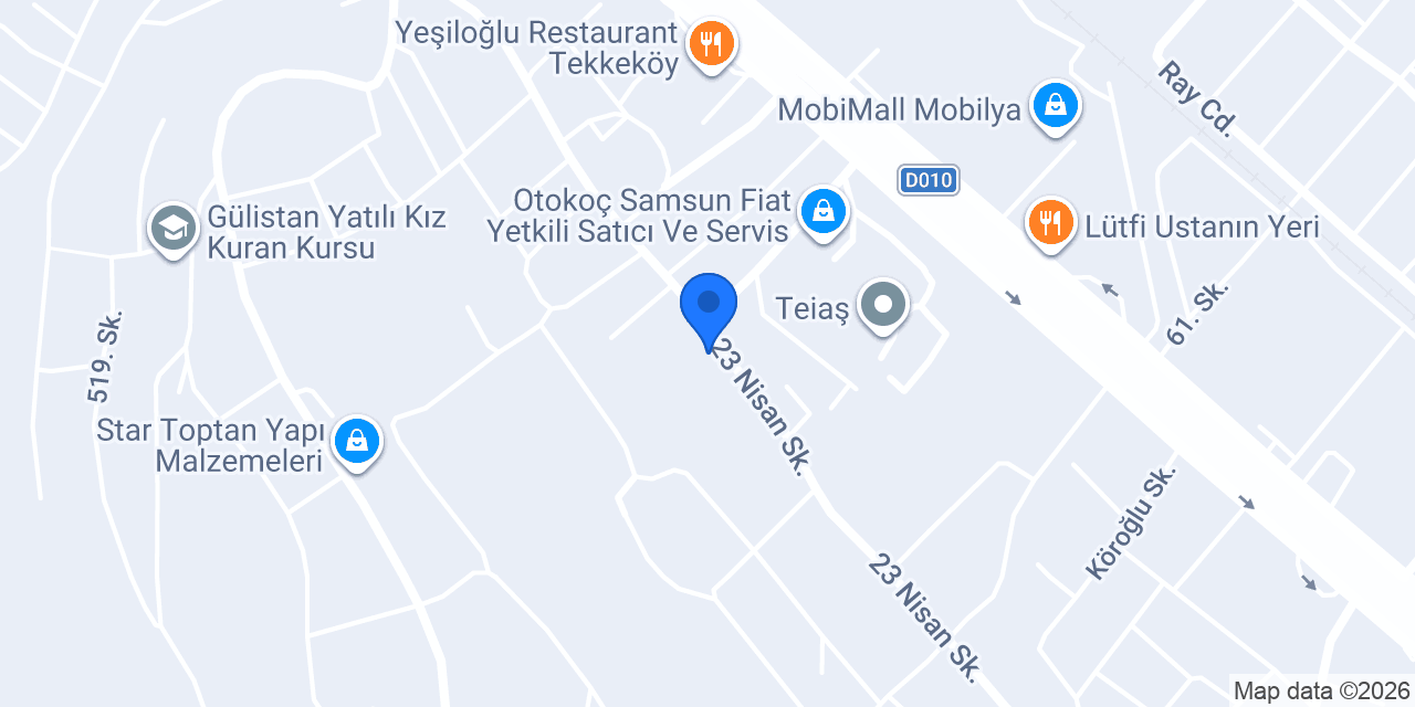 Saklı Bahçe Kafe - Restoran konumu