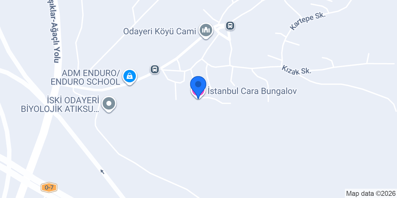 İstanbul Cara Bungalov konumu