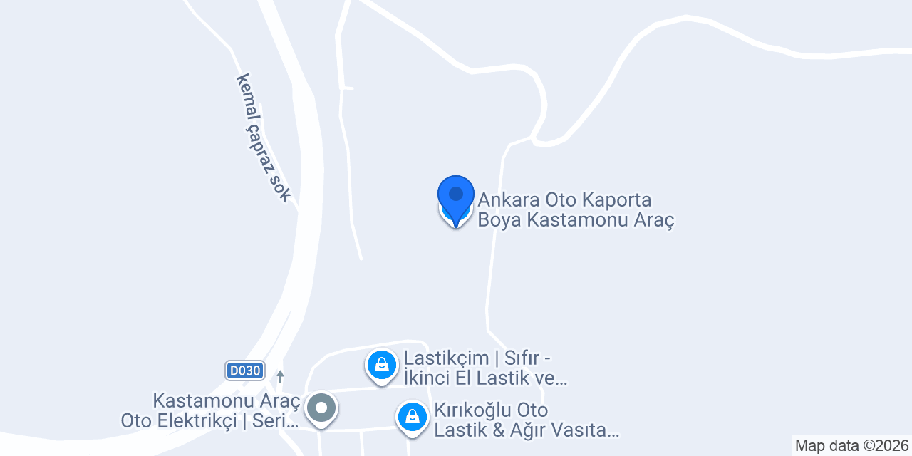 Ankara Oto Kaporta Boya Kastamonu Araç konumu