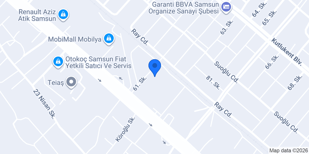DenizBank Tekkeköy Şubesi konumu