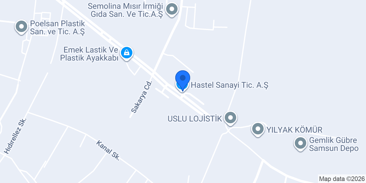 Hastel Sanayi Tic. A.Ş. konumu
