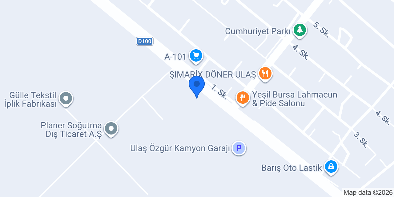 Kalender Yemek konumu