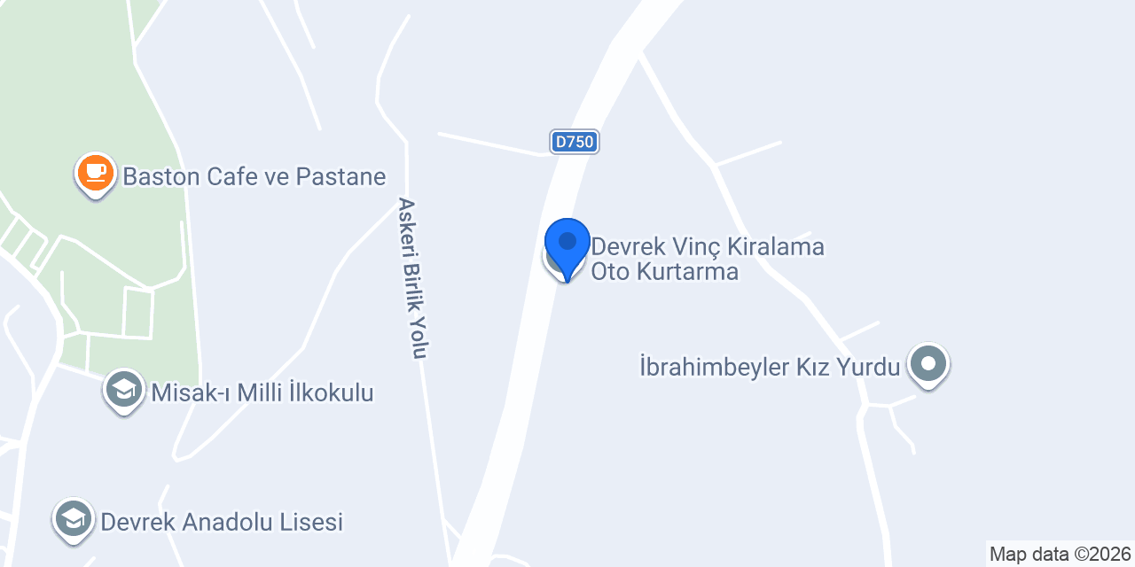 Aydınlı vinc Devrek vinç Devrek oto kurtarma konumu
