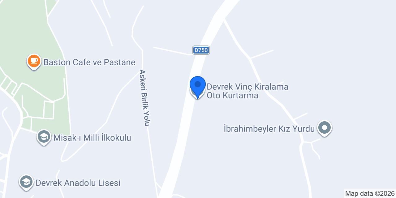 Devrek Vinç Kiralama Oto Kurtarma konumu