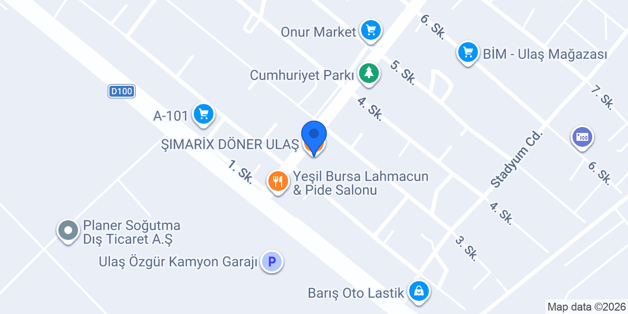 ŞIMARİX DÖNER ULAŞ konumu