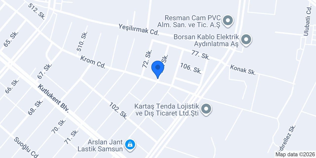 Akalın oto yedek parça konumu