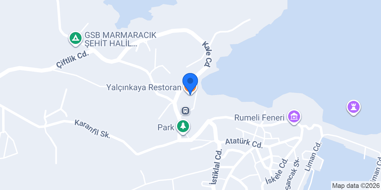 Yalçınkaya Restoran konumu