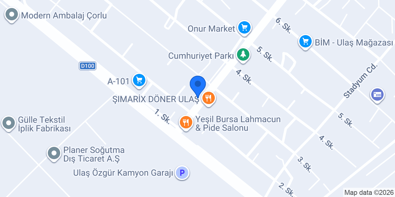 Şanlıoğulları Tekel konumu