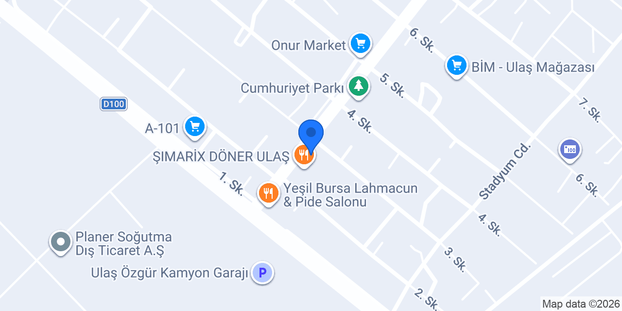 Ulaş Kokoreççisi konumu