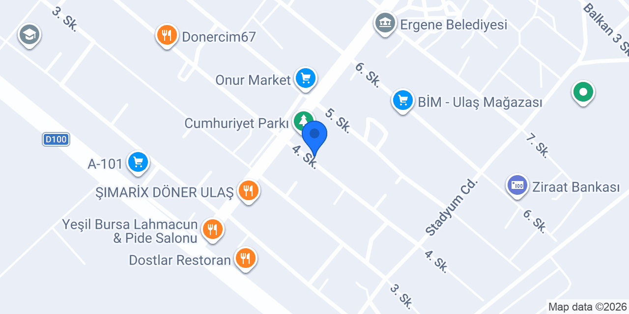 KADERLİ ELEKTRİK konumu