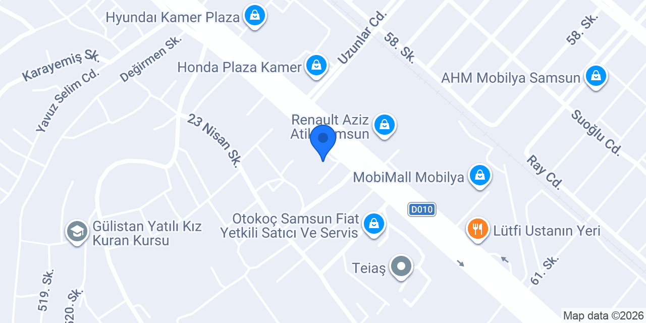 Yeşiloğlu Restaurant Tekkeköy konumu