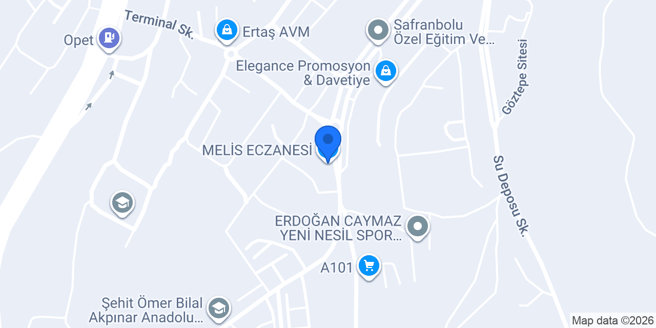 MELİS ECZANESİ konumu
