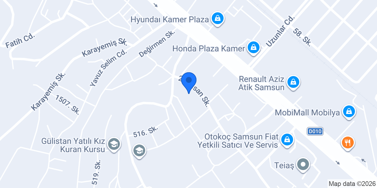 Yazgülü Restoran konumu