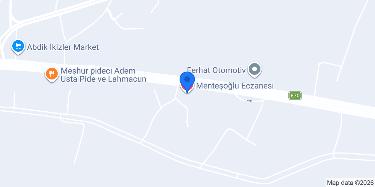 Menteşoğlu Eczanesi konumu