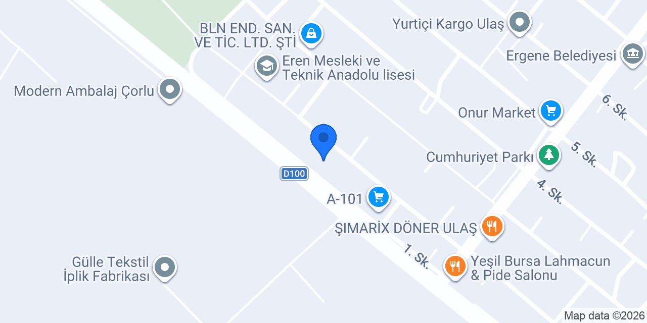 Oto Yıkama konumu