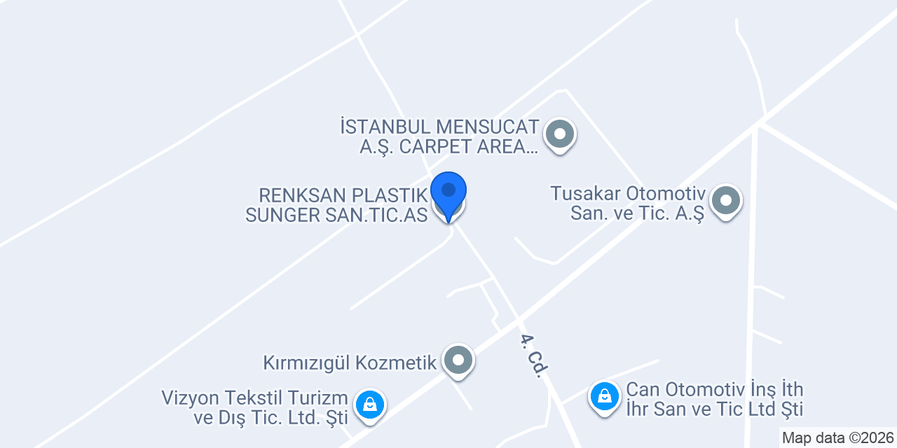 RENKSAN PLASTIK SUNGER SAN.TIC.A.S konumu