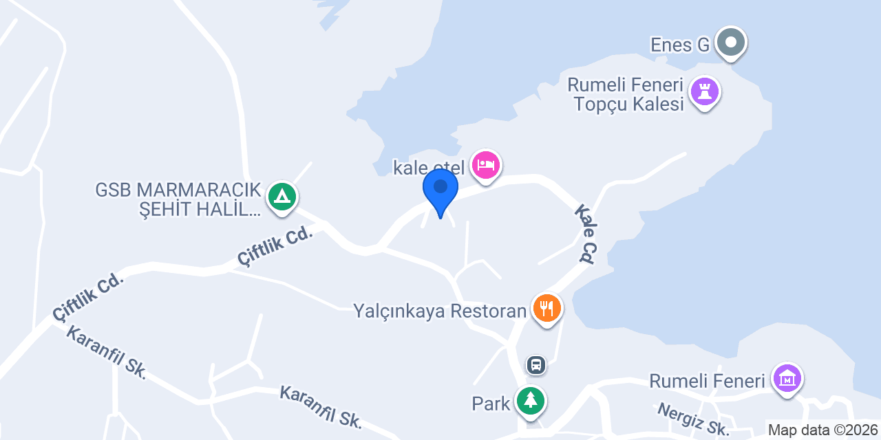Kale 'de Cafe konumu
