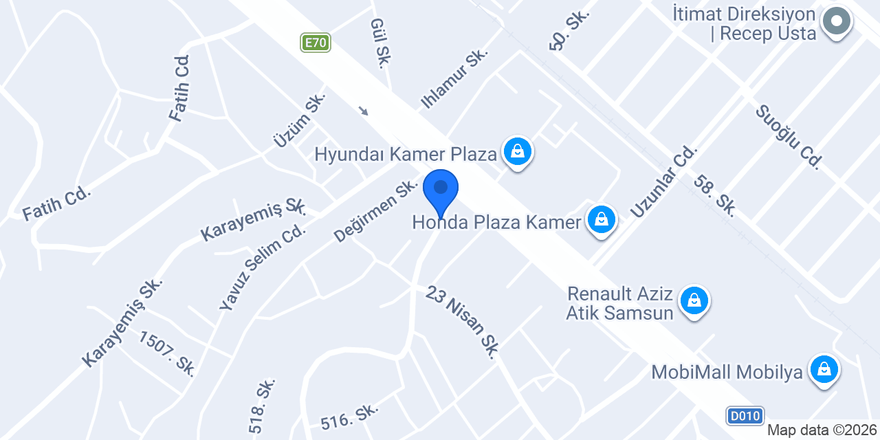Derman Veteriner Kliniği konumu