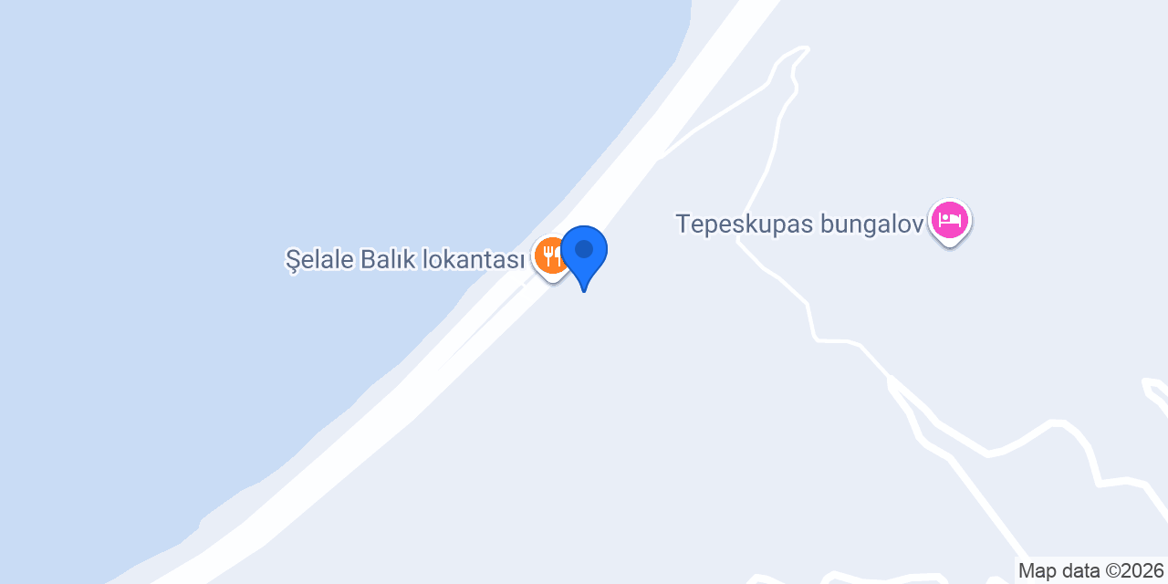 Şelale Otel konumu