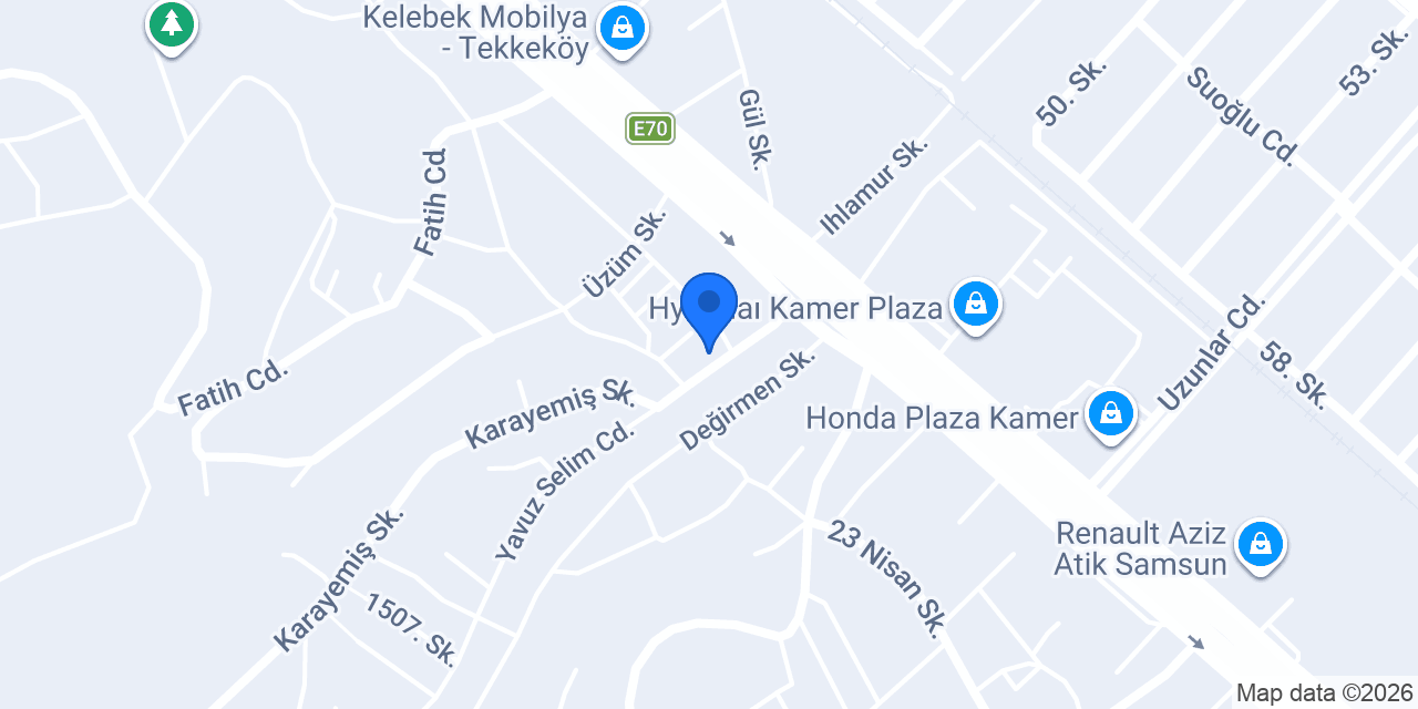 Şirin Döner konumu