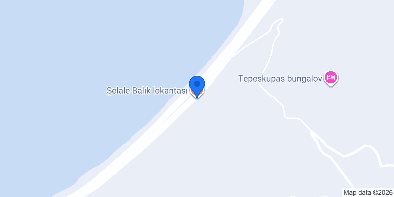 Şelale Balık lokantası konumu