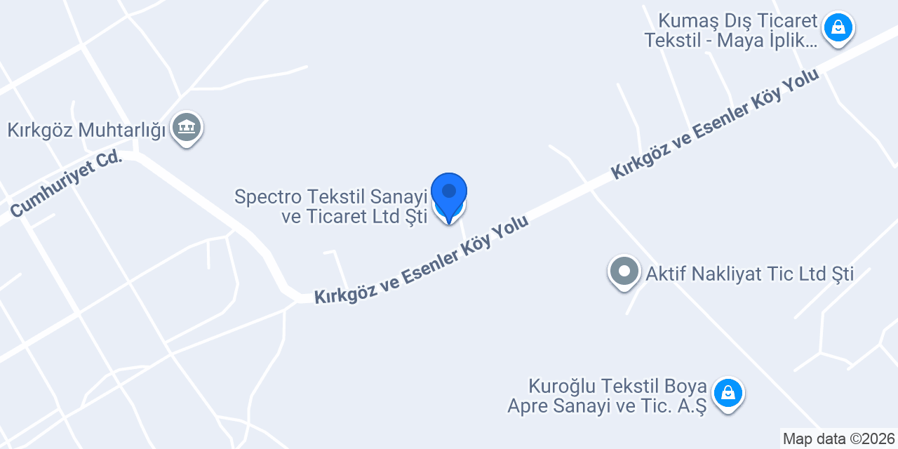 Spectro Tekstil Sanayi ve Ticaret Ltd Şti. konumu