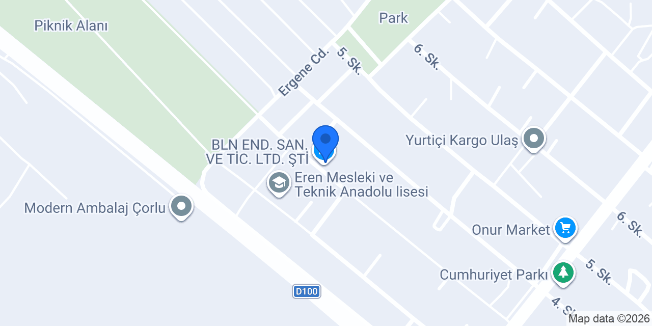 BLN END. SAN. VE TİC. LTD. ŞTİ. konumu