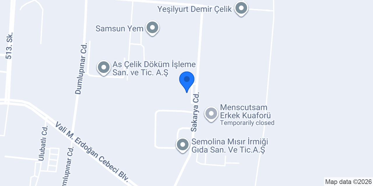 Samsun Havaalanı Transfer konumu