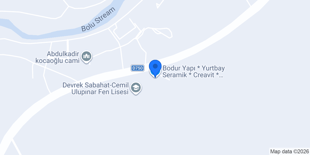 Bodur Yapı * Yurtbay Seramik * Creavit * Filli Boya * Vitra konumu