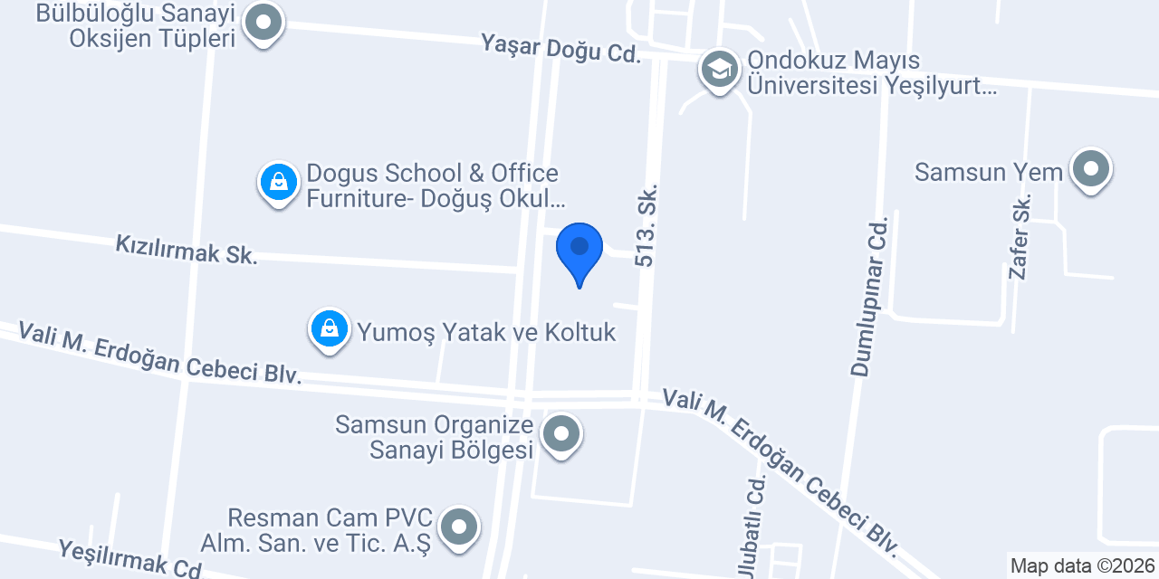 KOSGEB Samsun Müdürlüğü konumu