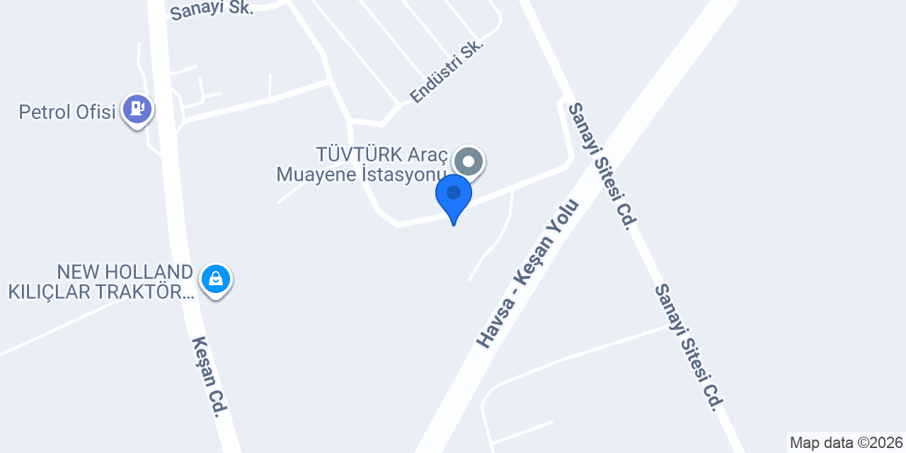 Engin Hidropres Makina Sanayi konumu
