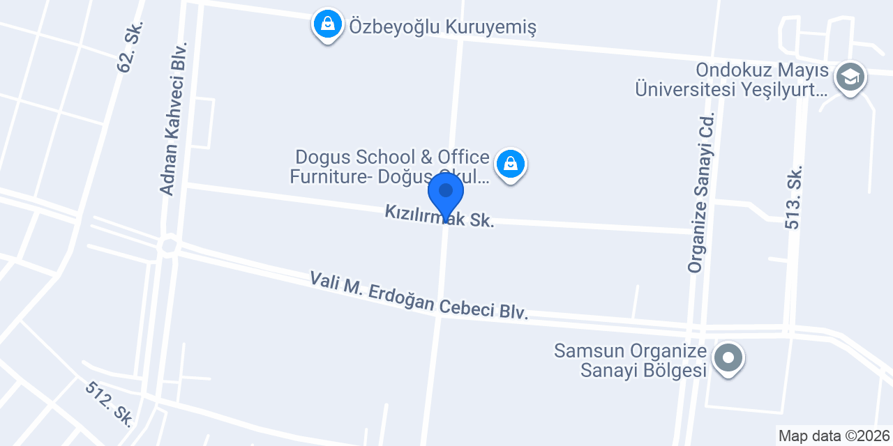Tekkeköy İlçe Emniyet Müdürlüğü konumu