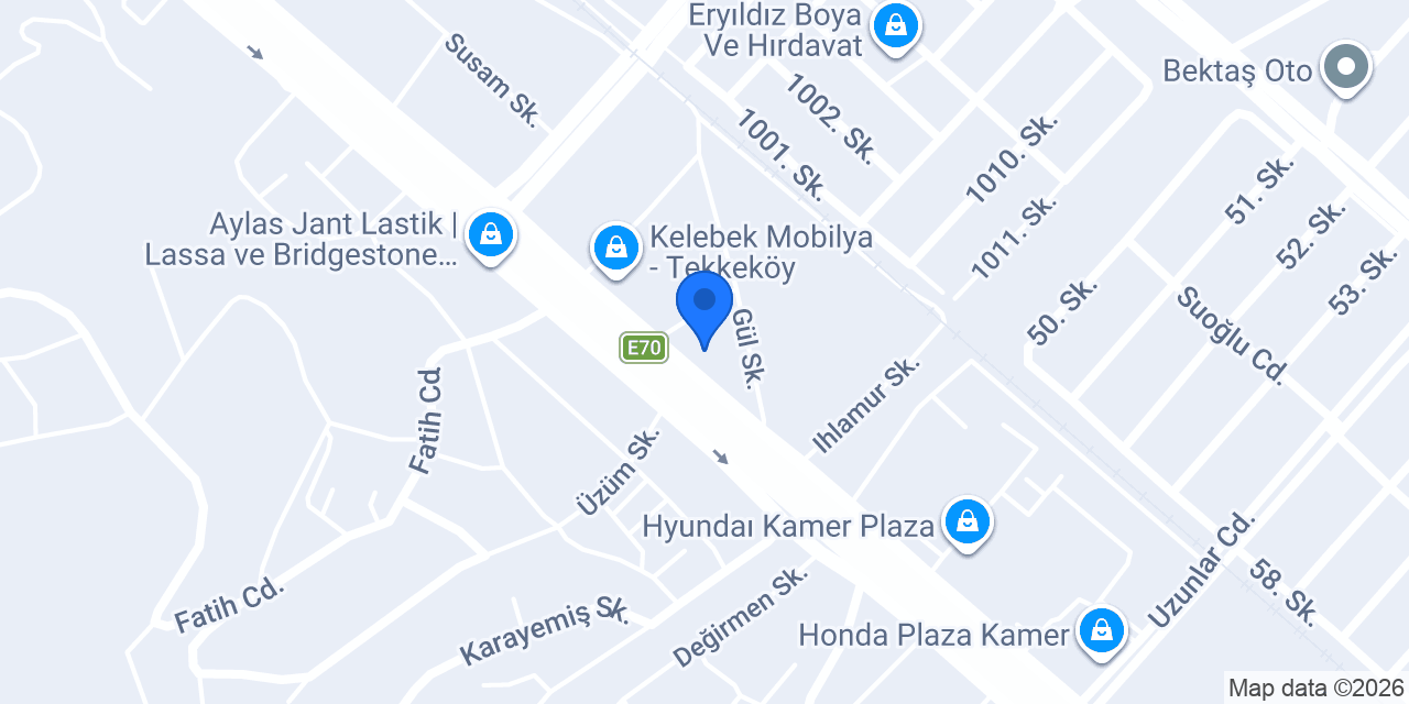 EVSA MOBİLYA konumu