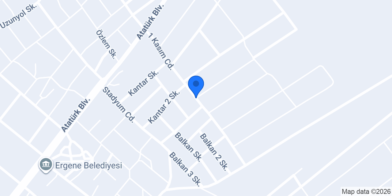 Özel Ergene Şirinler Anaokulu konumu