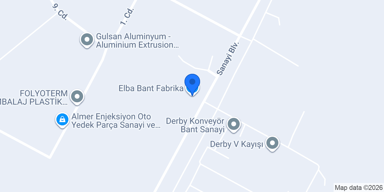Elba Bant Fabrika konumu